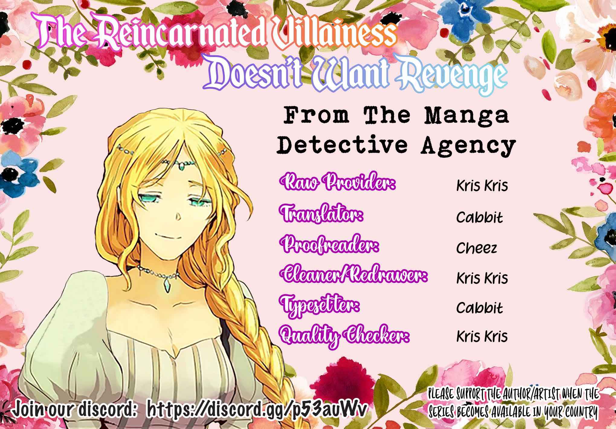 The Reincarnated Villainess Doesn't Want Revenge Chapter 2 36